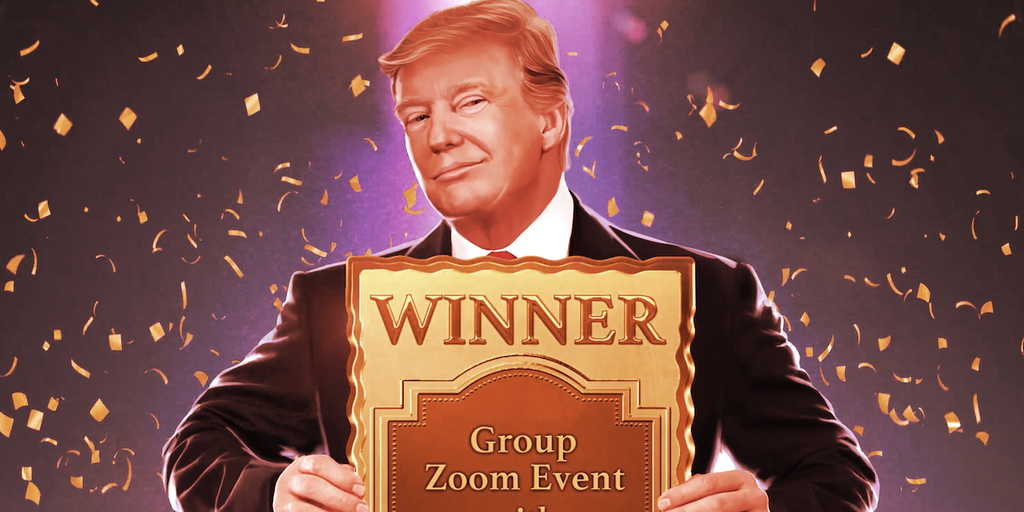 NFT Passes for a Zoom Call With Donald Trump Are Selling for Under $25